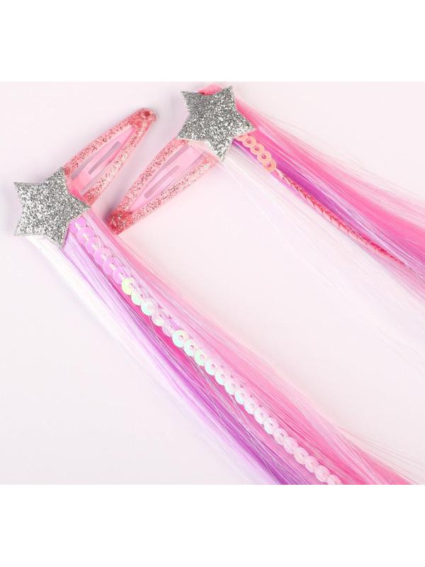 Набор прядей для волос на зажиме 