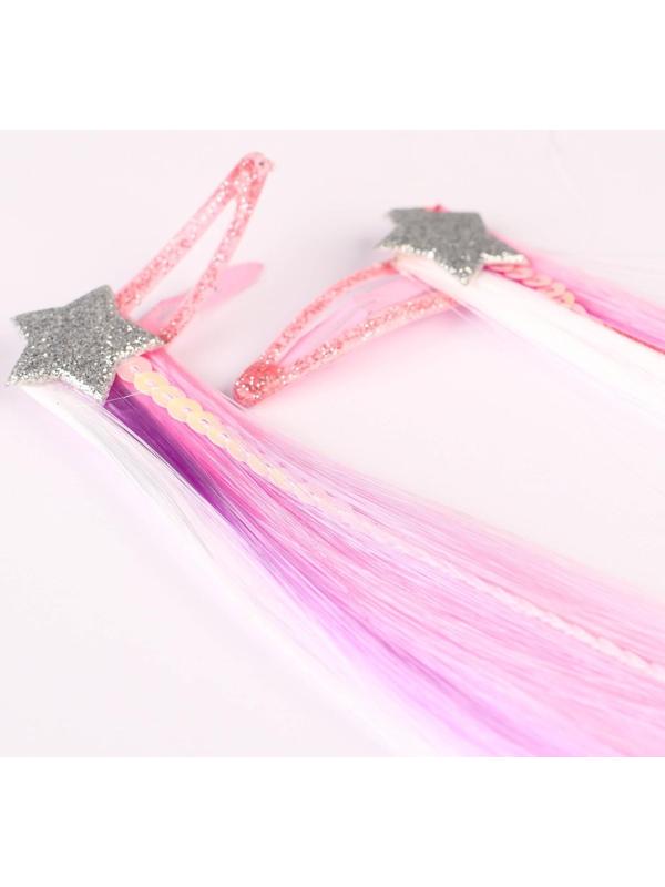 Набор прядей для волос на зажиме 