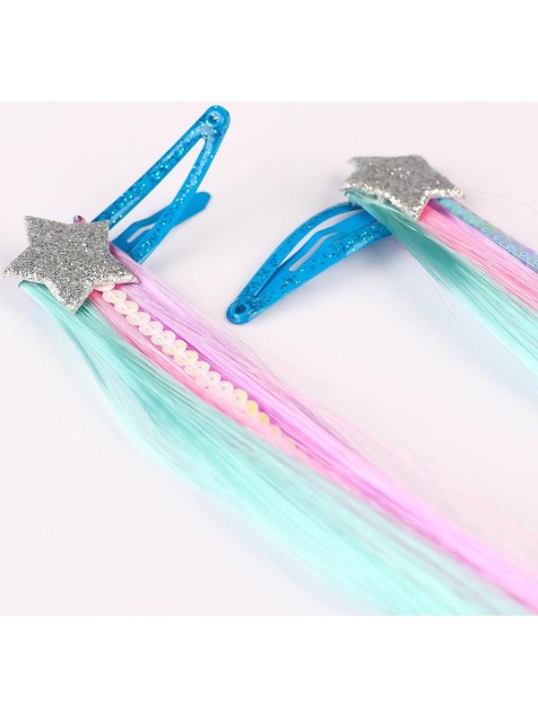 Набор прядей для волос на зажиме 