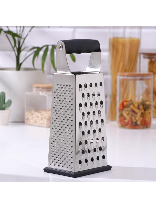 Тёрка Magistro Gate, 4 грани, 10,5×8,5×25,5 см, цвет чёрный