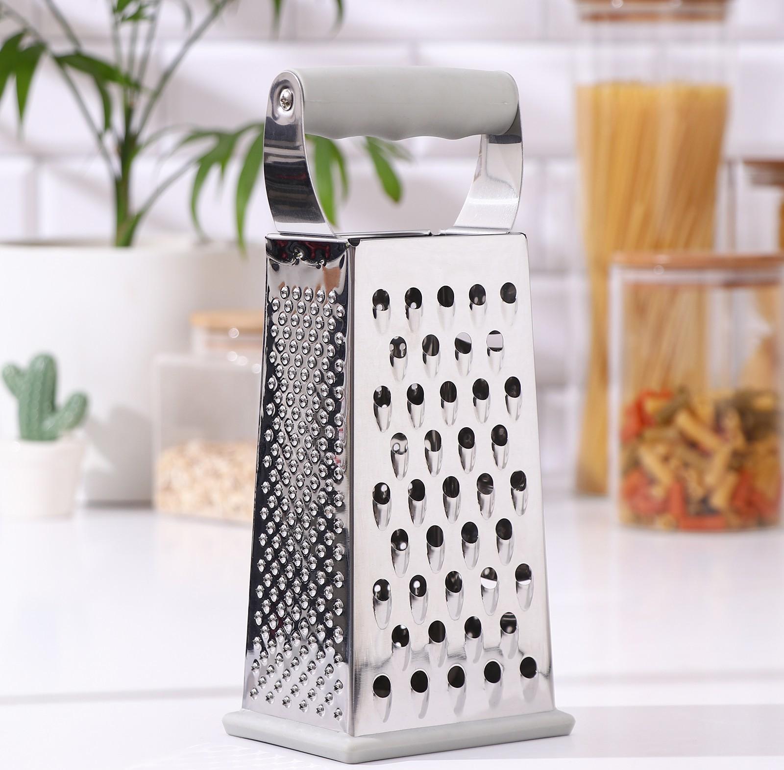 Тёрка Magistro Gate, 4 грани, 10,5×8,5×25,5 см, цвет серый