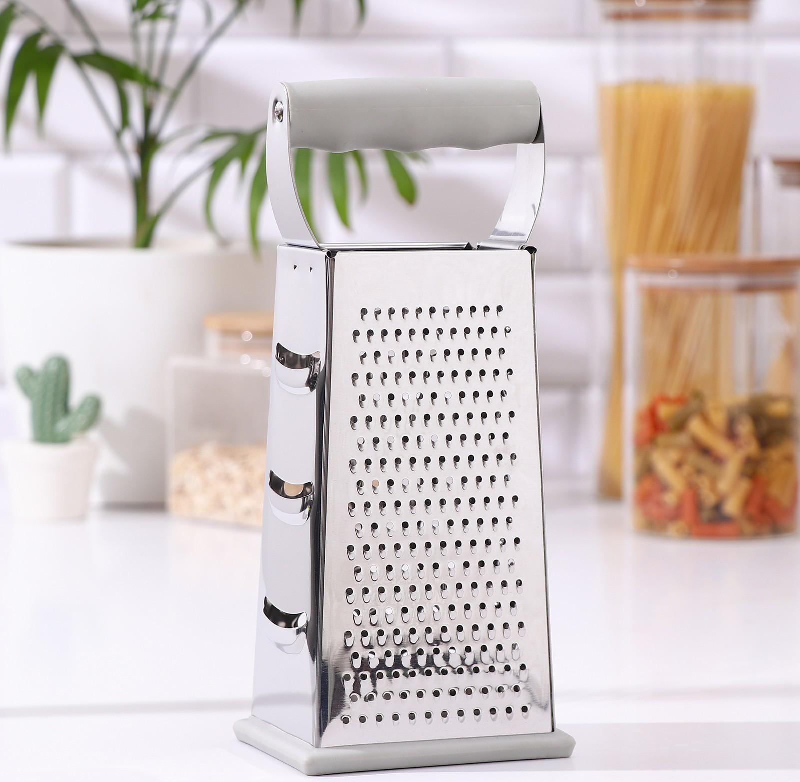 Тёрка Magistro Gate, 4 грани, 10,5×8,5×25,5 см, цвет серый