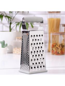 Тёрка Magistro Gate, 4 грани, 10,5×8,5×25,5 см, цвет серый