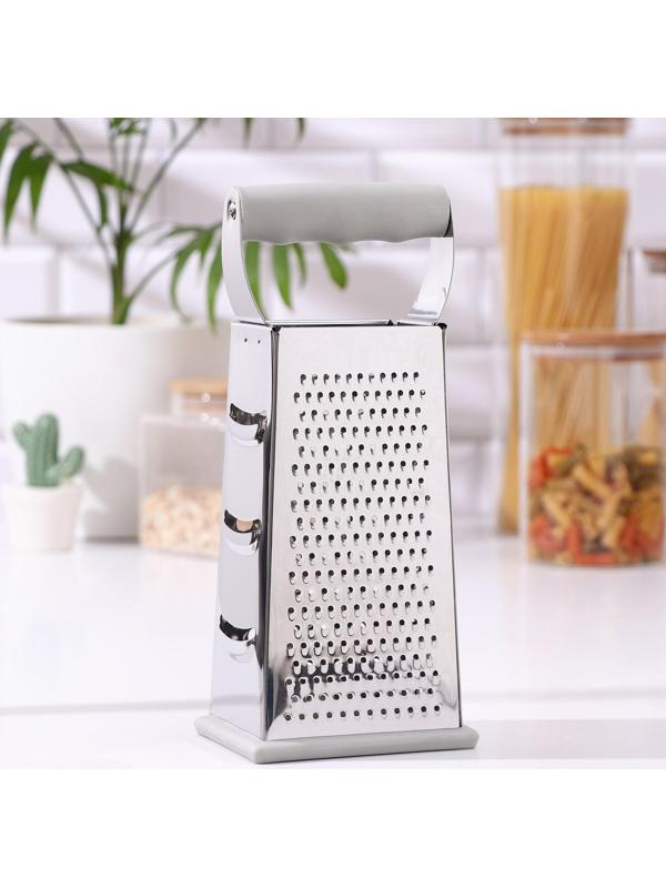 Тёрка Magistro Gate, 4 грани, 10,5×8,5×25,5 см, цвет серый