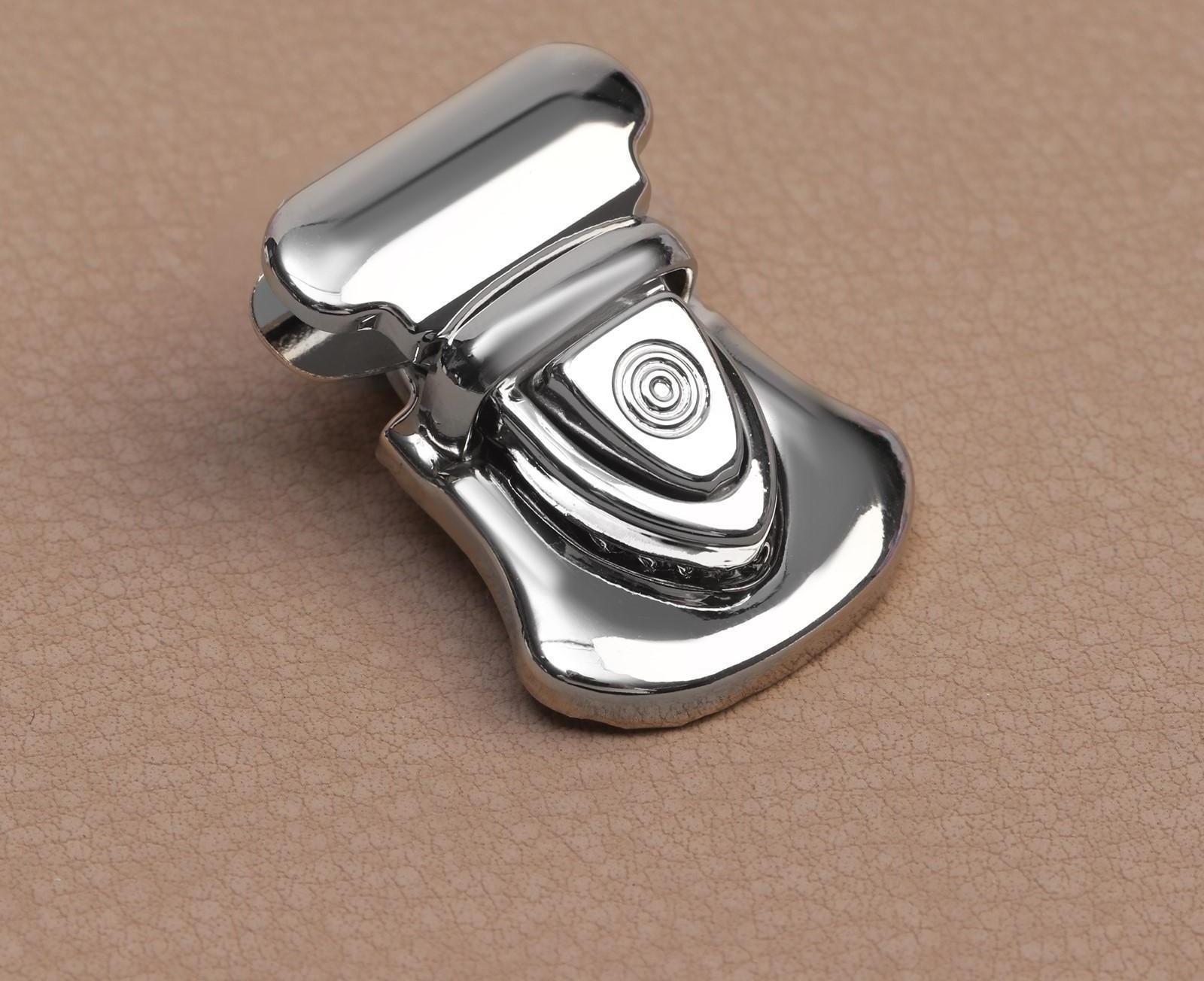 Застёжка для сумки, 2,2 × 2,9 см, цвет серебряный