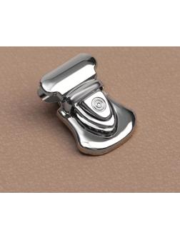 Застёжка для сумки, 2,2 × 2,9 см, цвет серебряный