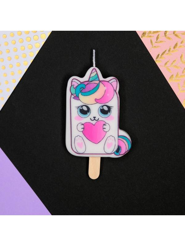 Свеча в торт «С Днём Рождения», котик