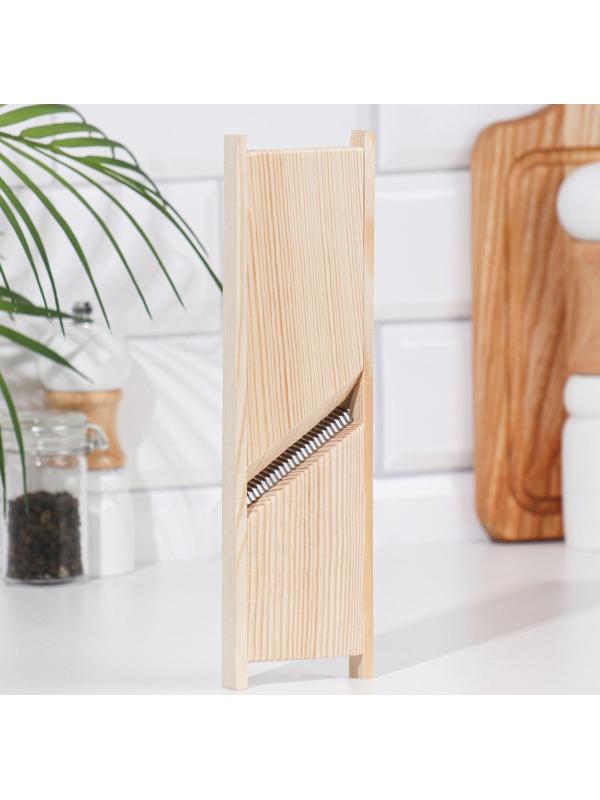 Терка для корейской моркови деревянная 