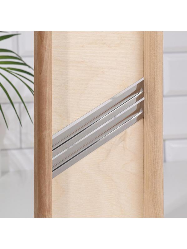 Шинковка деревянная 2 ножа 42,5х15 см