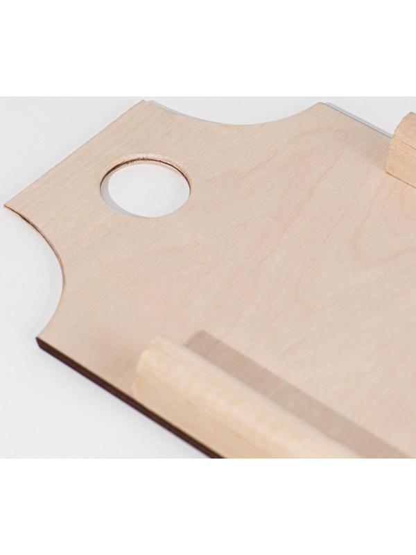 Шинковка деревянная 3 ножа 43,5х15 см