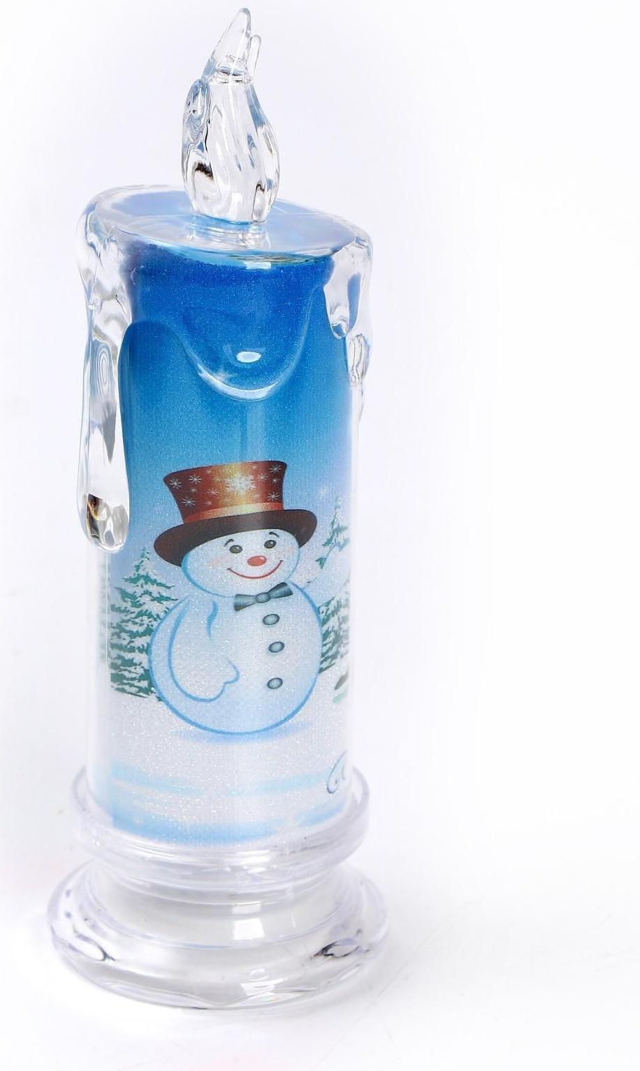 Свеча светодиодная «Снеговик»