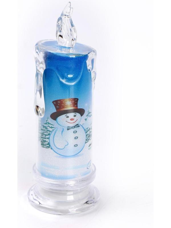 Свеча светодиодная «Снеговик»