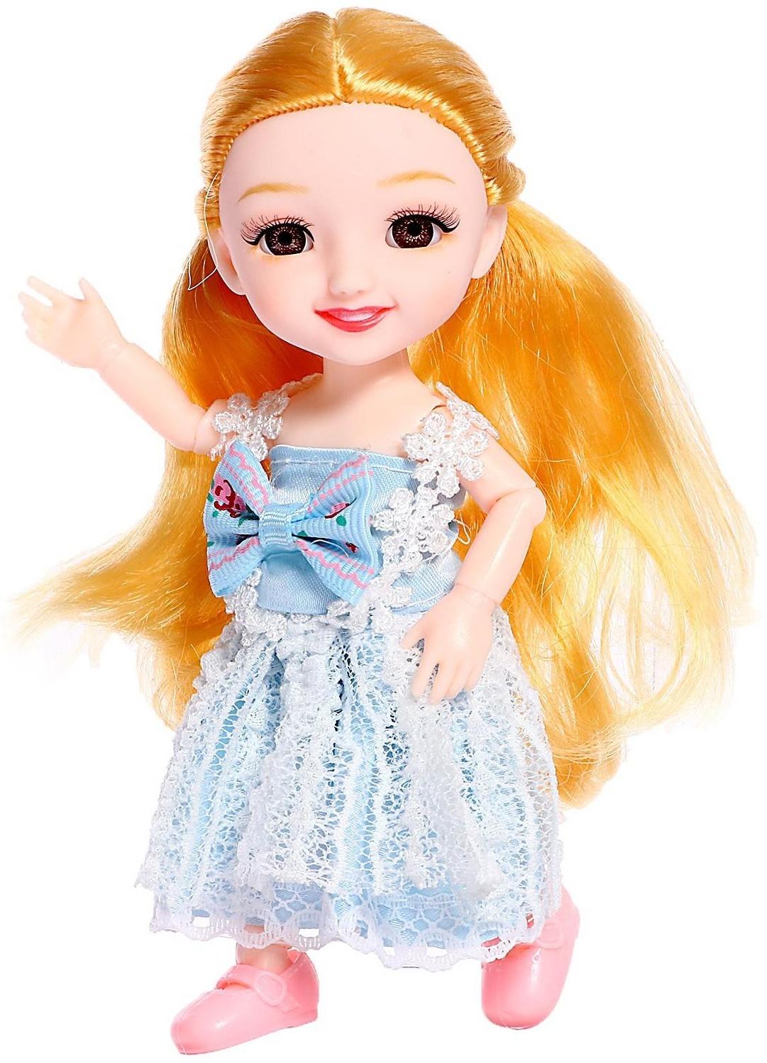 Кукла шарнирная «Есения» в платье, блондинка