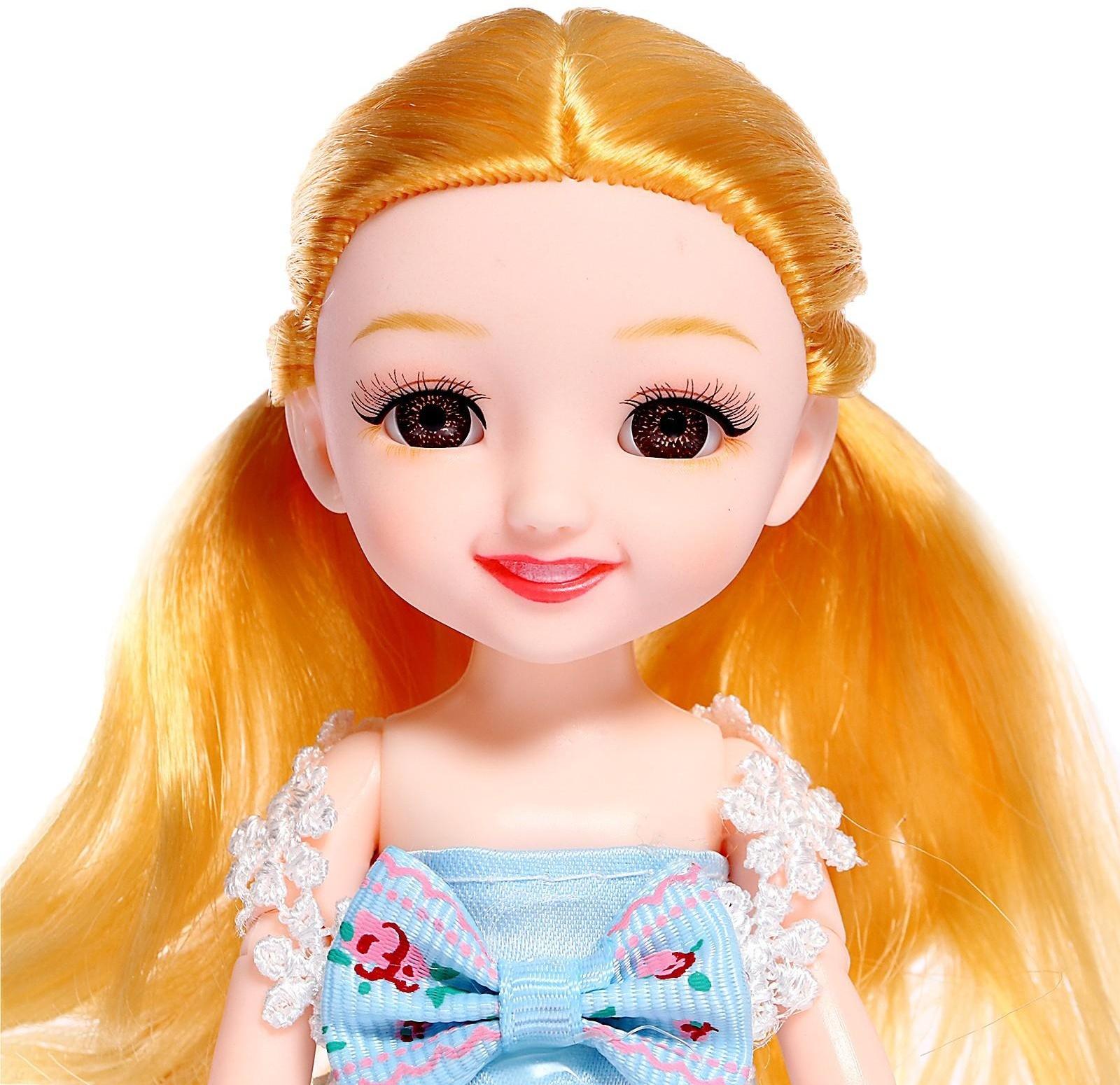 Кукла шарнирная «Есения» в платье, блондинка