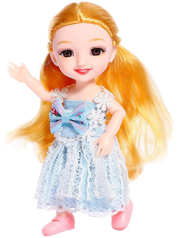 Кукла шарнирная «Есения» в платье, блондинка