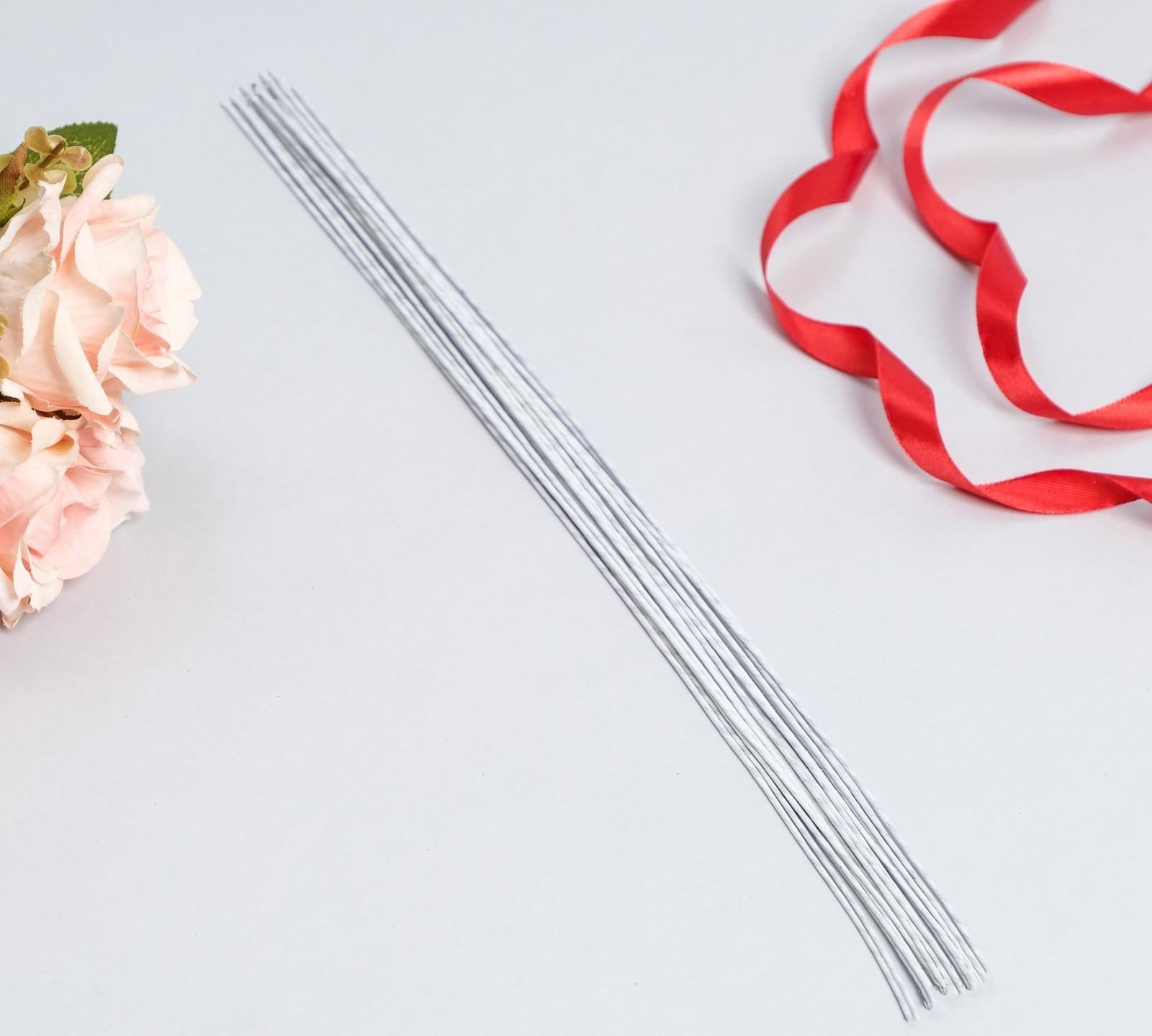 Флористическая проволока в бумажной оплётке 