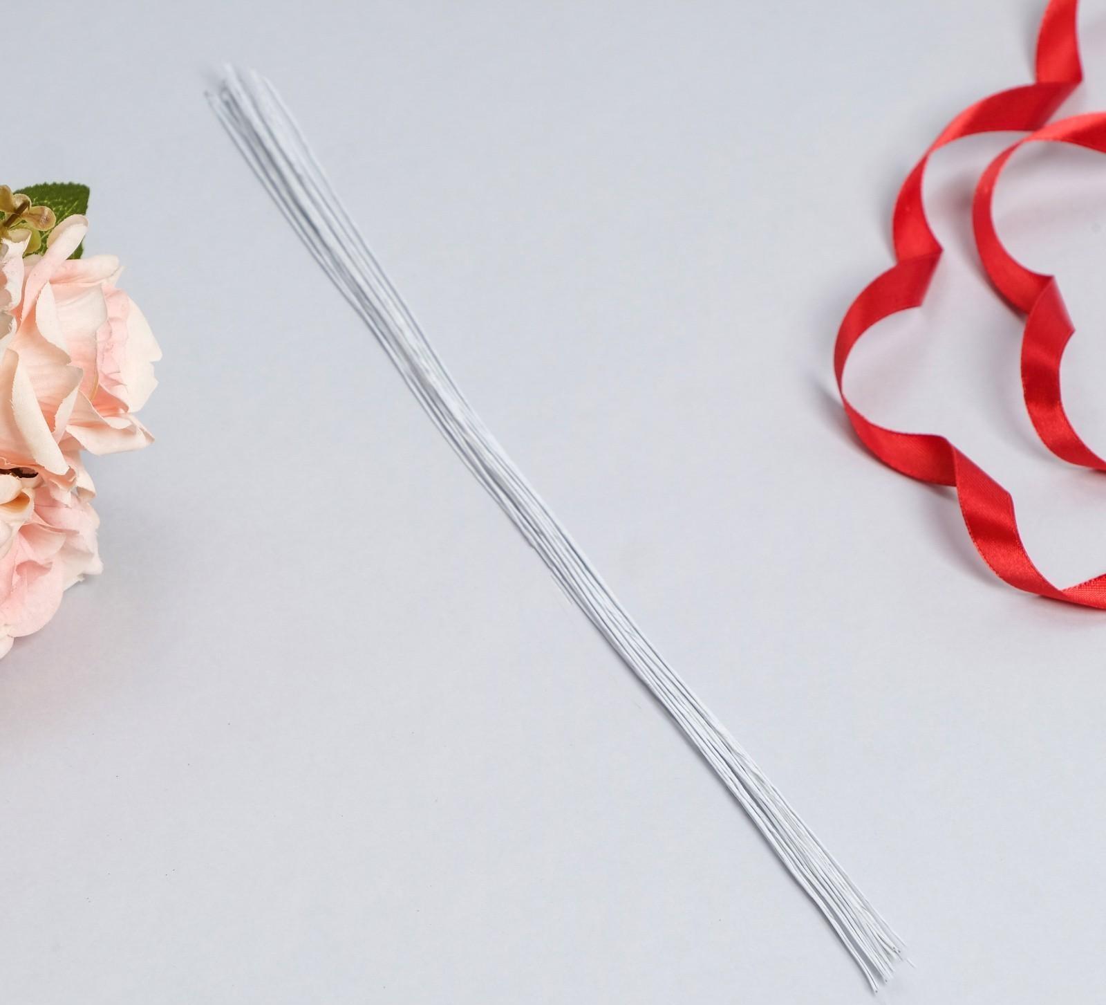 Флористическая проволока в бумажной оплётке 