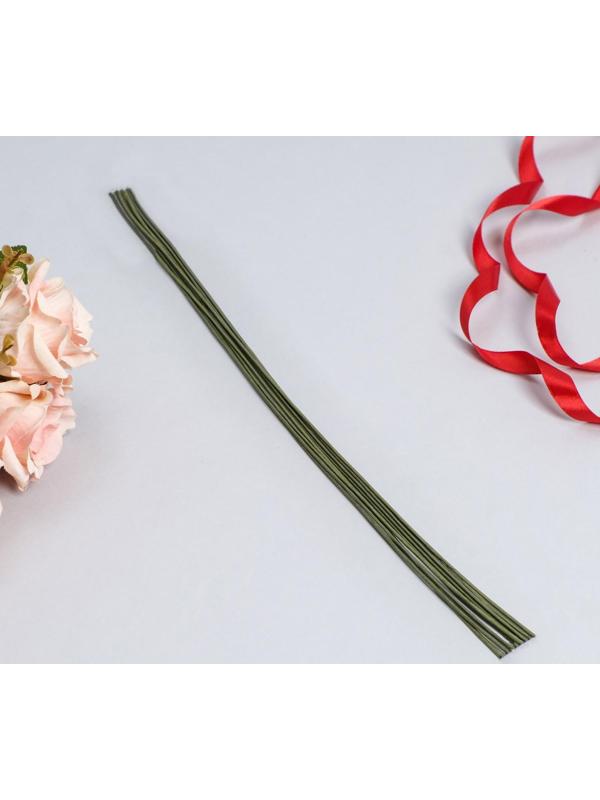 Флористическая проволока в бумажной оплётке 