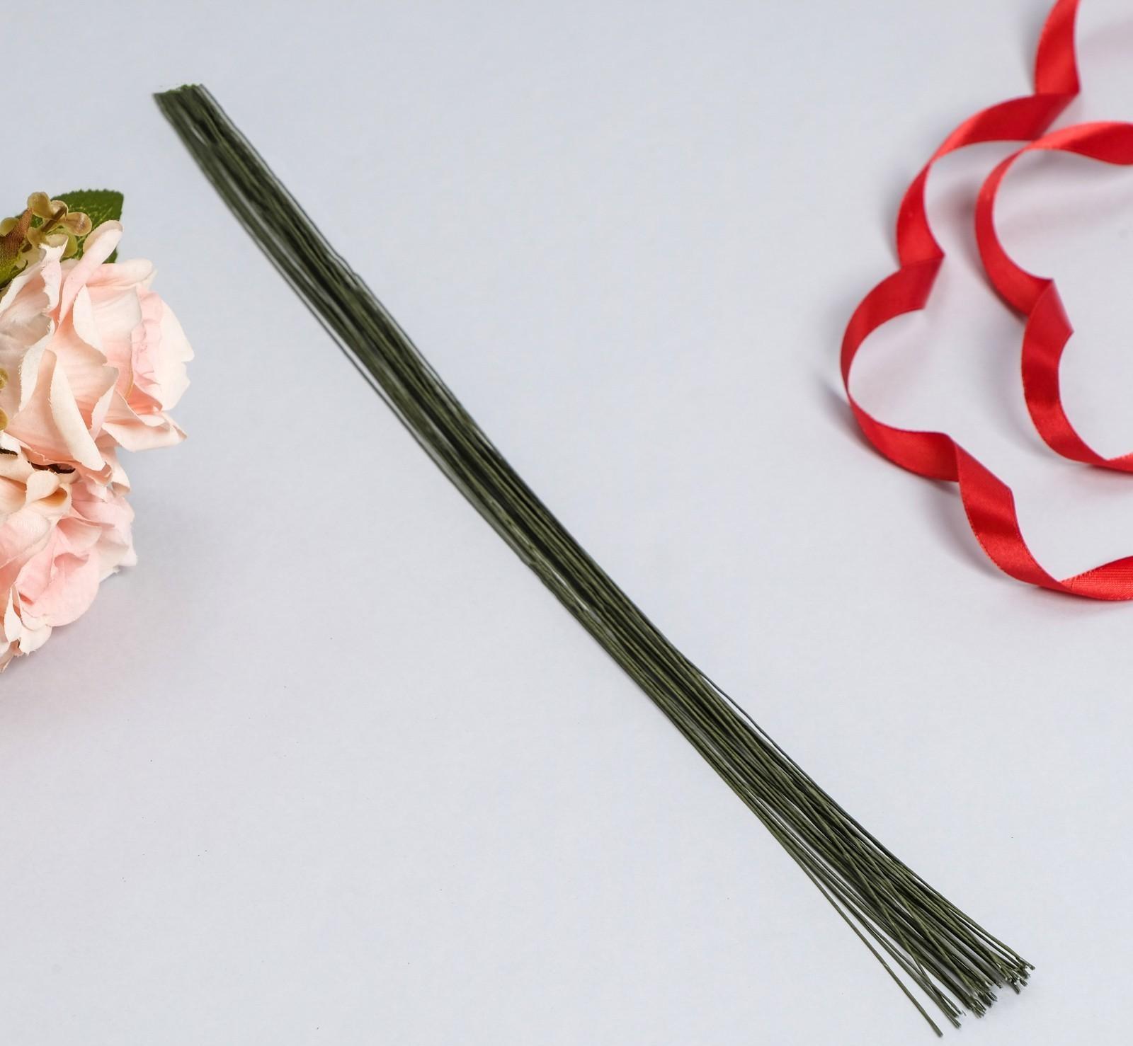 Флористическая проволока в бумажной оплётке 