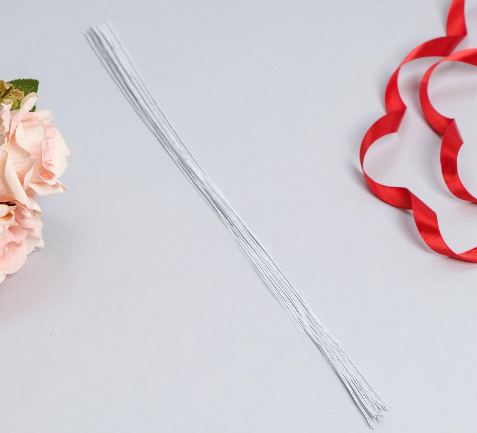 Флористическая проволока в бумажной оплётке 