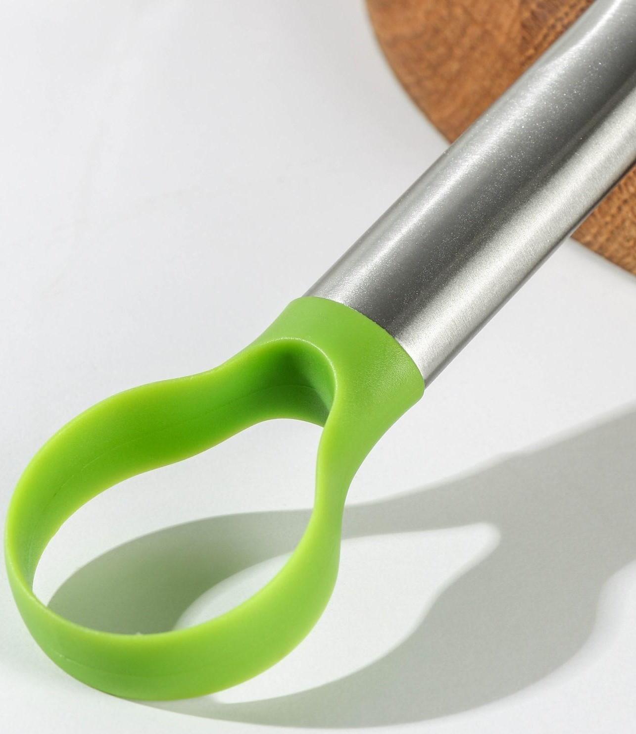 Нож для авокадо, 24×6 см, нержавеющая сталь, цвет зелёный