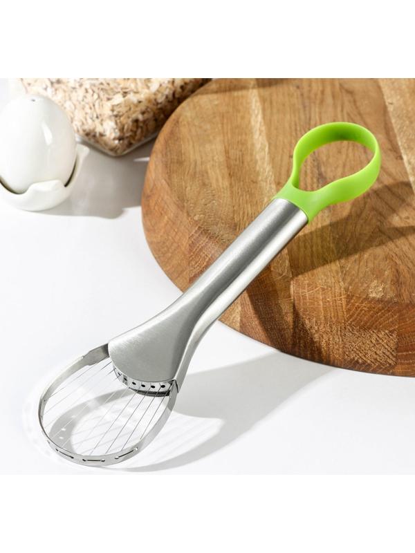 Нож для авокадо, 24×6 см, нержавеющая сталь, цвет зелёный