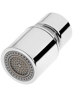 Аэратор ZEIN, регулировка потока, водосберегающий фильтр, 2 режима, нержавеющая сталь, хром