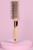 Расчёска массажная, вентилируемая, прорезиненная ручка, 4,3 × 22,5 см, цвет бежевый/золотистый