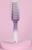Расчёска массажная, вентилируемая, прорезиненная ручка, 4,3 × 22,5 см, цвет белый/фиолетовый
