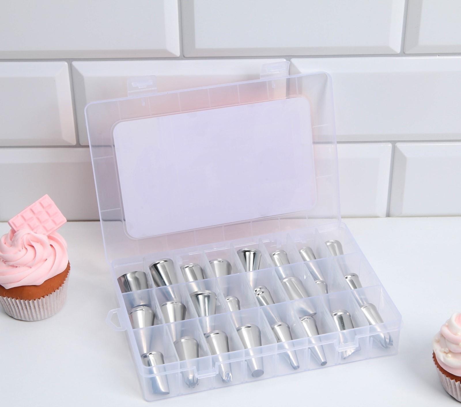 Набор кондитерских насадок «Пряничный домик», 15.8 х 9.4 см, 24 шт