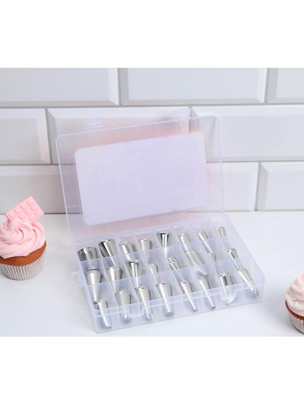 Набор кондитерских насадок «Пряничный домик», 15.8 х 9.4 см, 24 шт