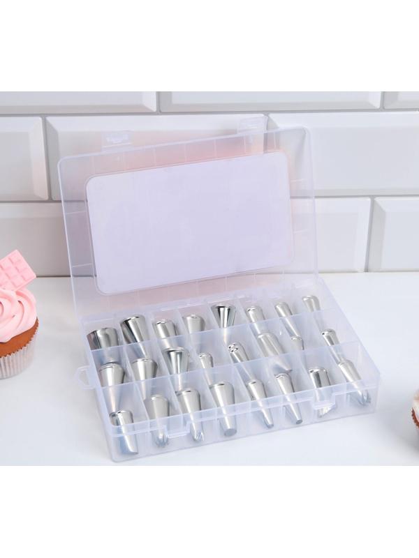 Набор кондитерских насадок «Дворец», 15.8 х 9.4 см 24 шт