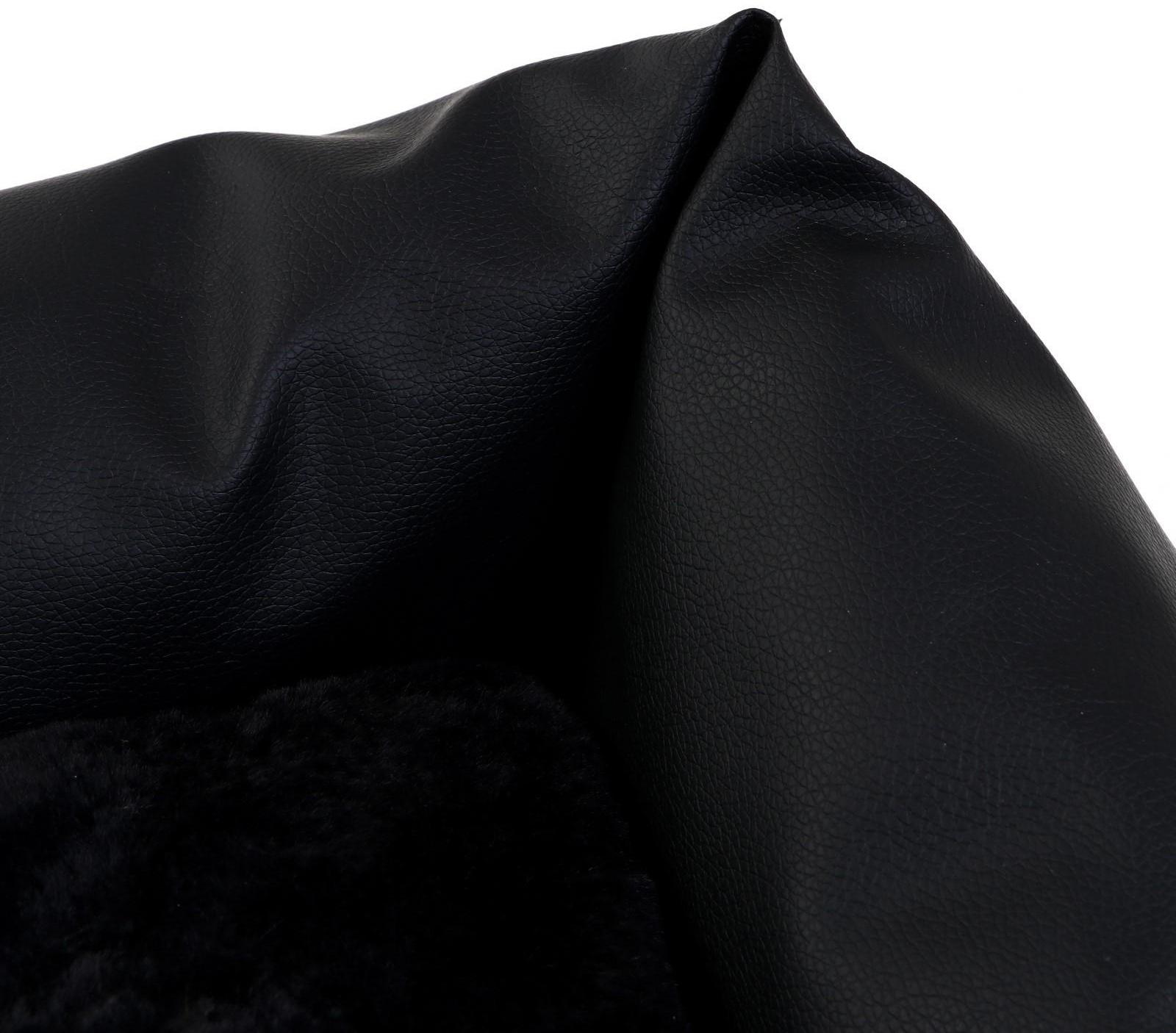 Автокресло для животных, экокожа, черный