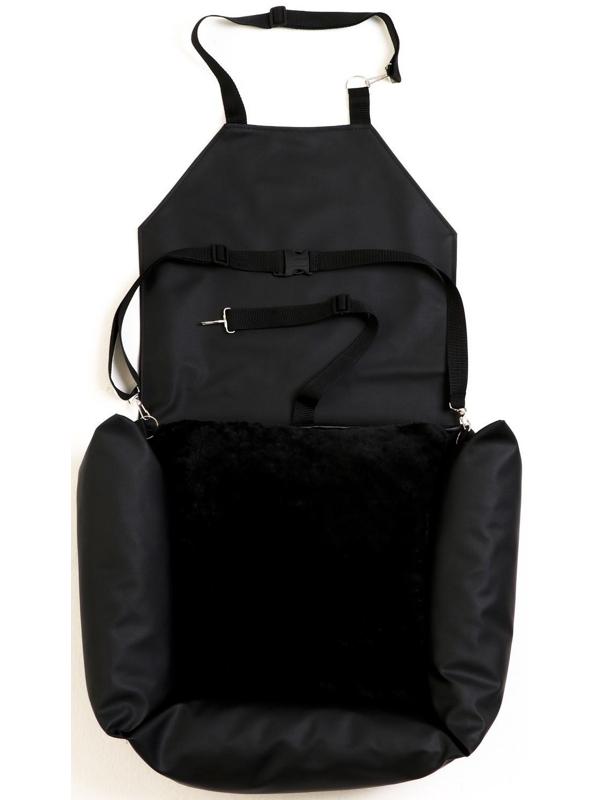 Автокресло для животных, экокожа, черный