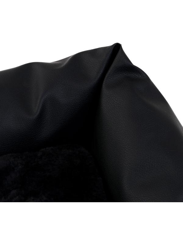 Автокресло для животных, экокожа, черный