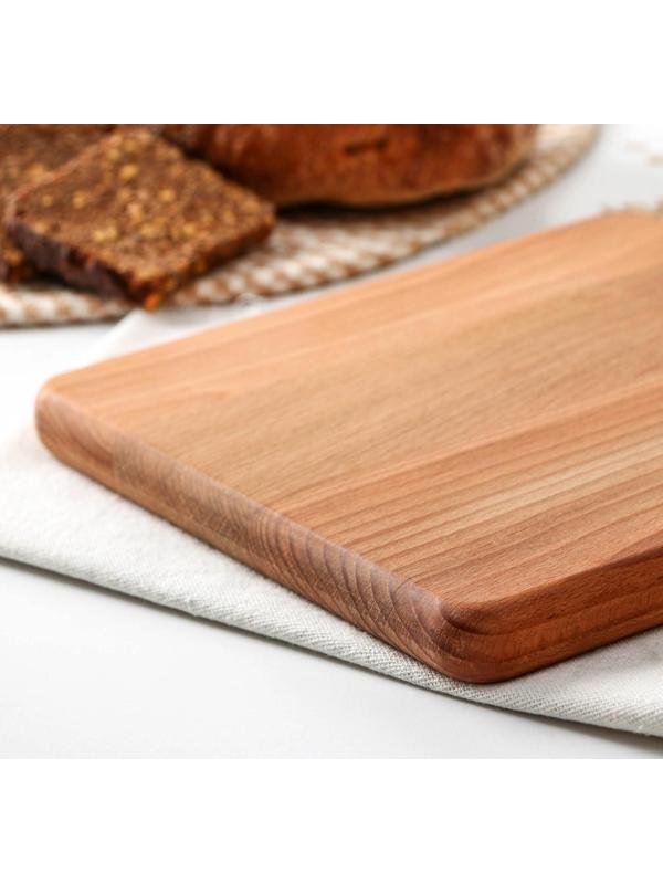 Доска разделочная с ручкой Доляна «Для подачи», 35×21×1,8 см, бук