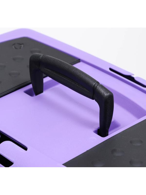 Переноска для животных с металлической дверью, 49 х 32 х 27, Фиолетовая