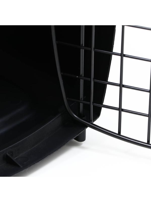 Переноска для животных с металлической дверью, 49 х 32 х 27, Фиолетовая