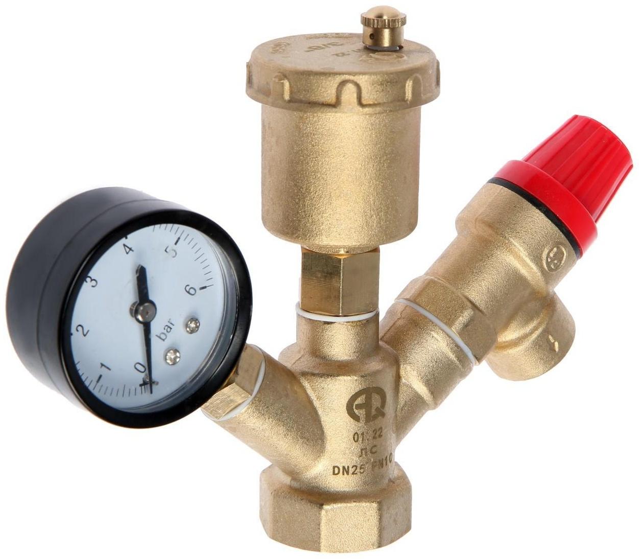 Группа безопасности AQUALINK, для котлов отопления, 1