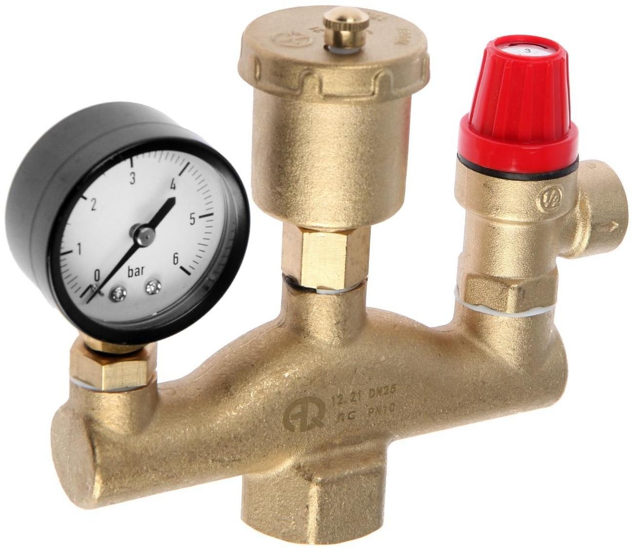 Группа безопасности AQUALINK, для котлов отопления, 1