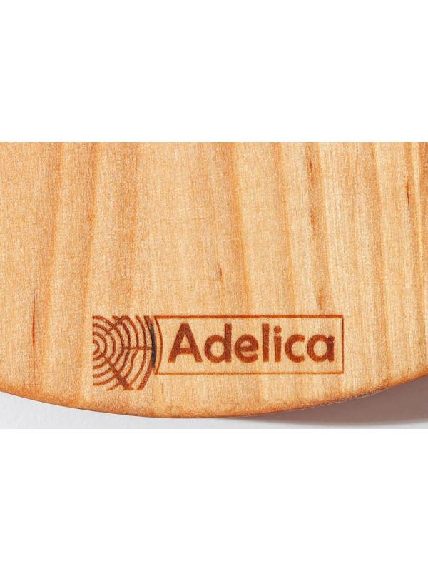 Доска разделочная с металлической ручкой Adelica, d=20×1,8 см, пропитана минеральным маслом, берёза