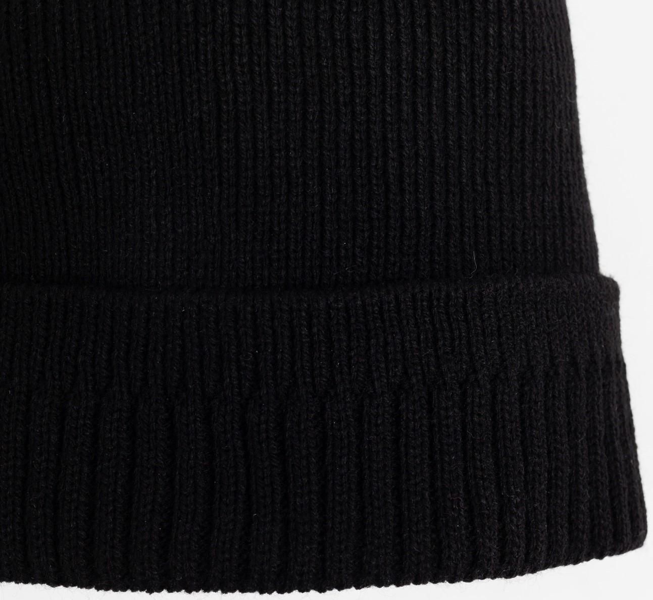 Шапка мужская, цвет черный, размер 55-57