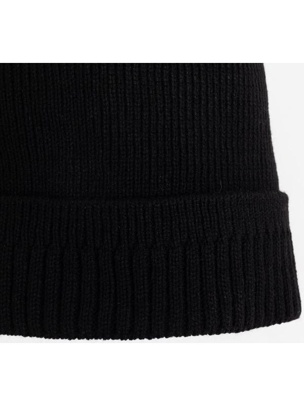 Шапка мужская, цвет черный, размер 55-57
