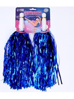 Помпоны 2 шт, цвет синий