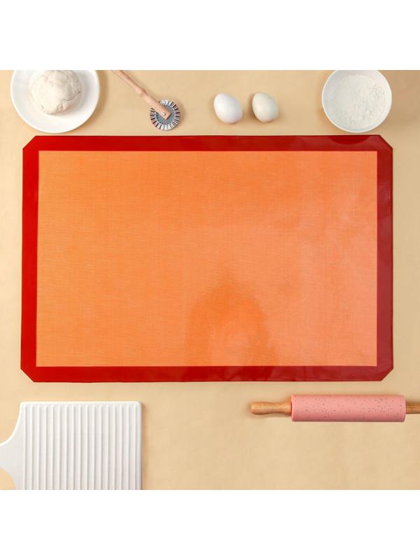 Коврик армированный, 60×40 см, цвет оранжевый