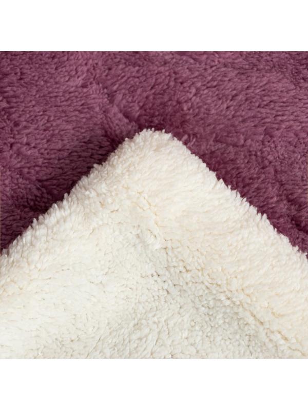 Плед Этель «Ромб» 240х220 см, цвет фиолетовый