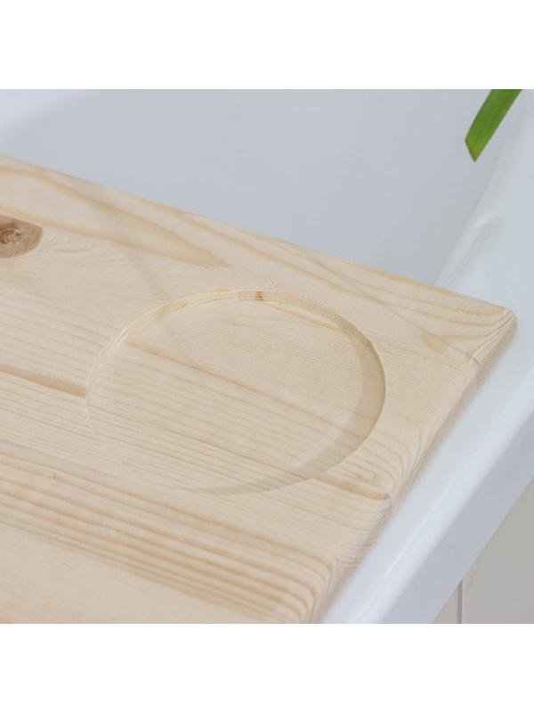 Полка для ванны, 68×28×4 см, сосна