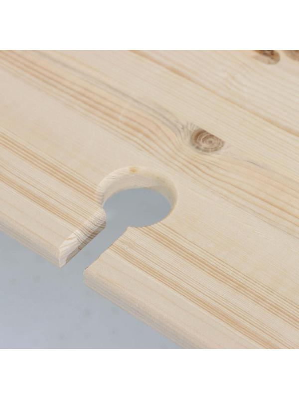 Полка для ванны, 68×28×4 см, сосна