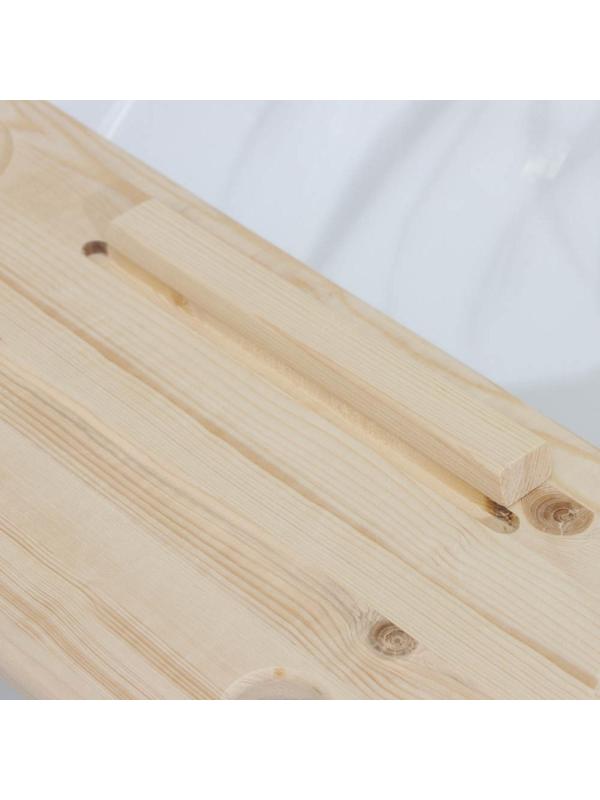 Полка для ванны, 68×28×4 см, сосна