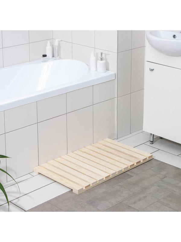 Решётка в ванную комнату под ноги, 70×42×3 см